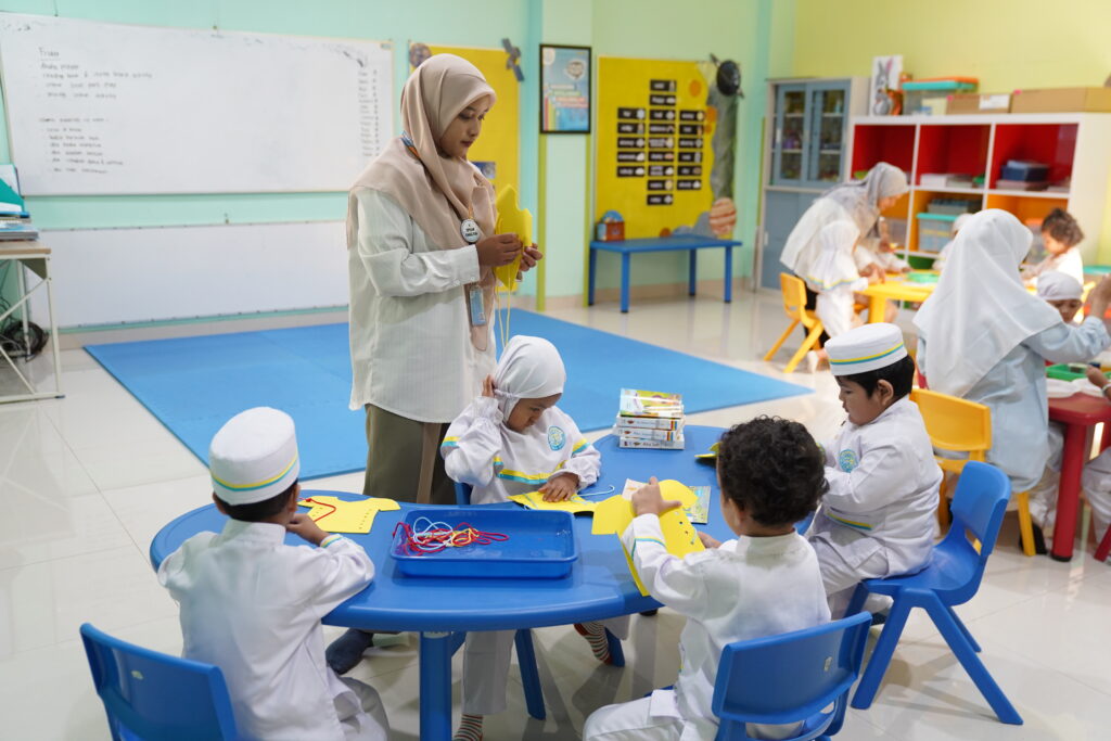 Pelaksanaan model pembelajaran area di PG-K GIS 3 Jogja