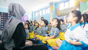 Antusiasme siswa ketika mengikuti kegiatan Life Skill Training